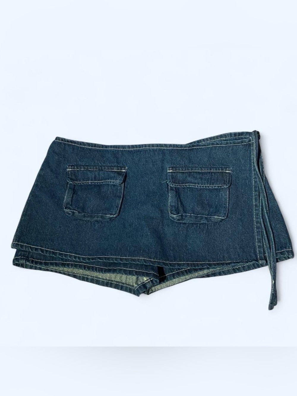 Dark wash denim lioness skort